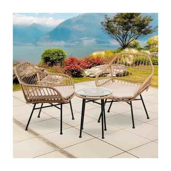 F29931.jpg SALOTTO GARDEN SELINUNTE: SEDIA 67X65X65H CM - TAVOLINO 45X50H CM - immagine 1