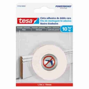 NASTRO BIADESIVO TESA POWERBOND INTONACO 19MMX1,5M