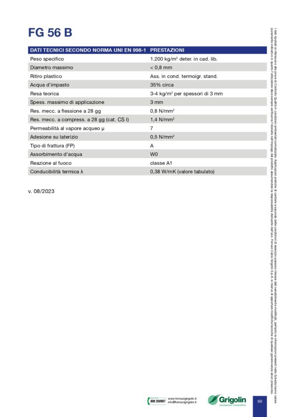 INTONACO FG56 B 25 KG FINITURA BIANCO    (SECONDA MANO) - immagine 4