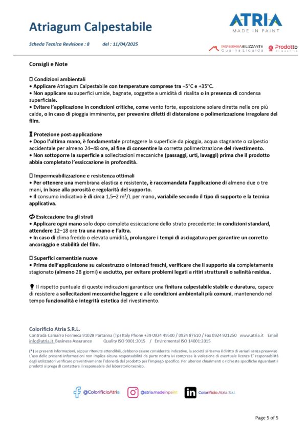 ATRIAGUM CALPESTABILE LT 0,750 BIANCO  (GUM 000) - immagine 6