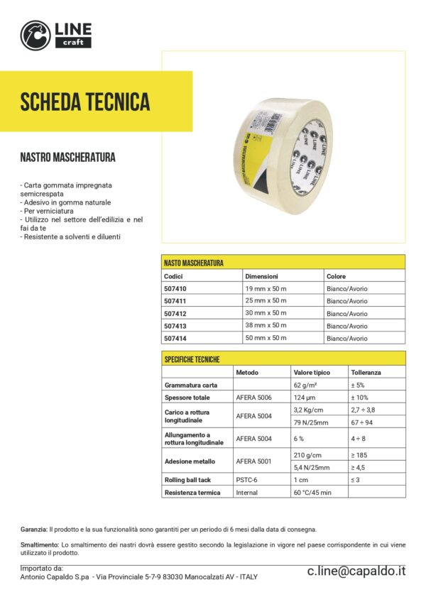 NASTRO MASCHERATURA 60 MM25X50M B/A - immagine 2
