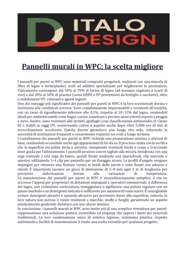 CANNETTATO MULTIFORMATO WPC  165 X14 X 2900MM BIANCO - immagine 2