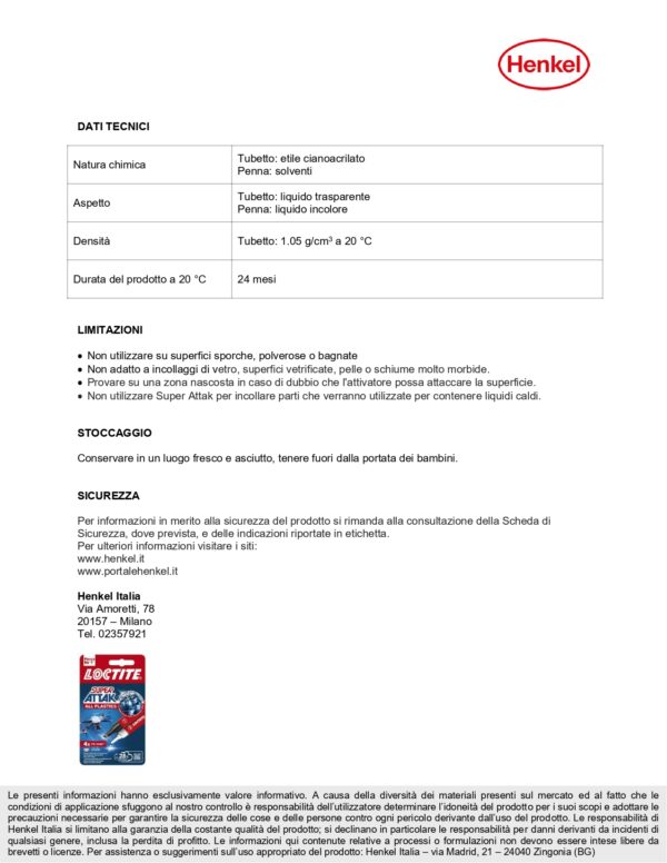 LOCTITE SA PL 2G+4ML IT N - immagine 3