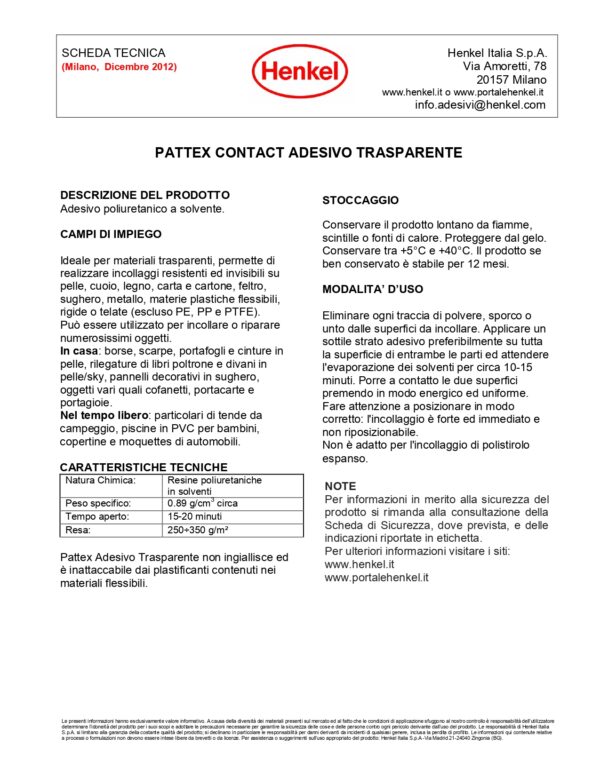 PATTEX ADESIVO TRASPARENTE 50G ASTUCCIO - immagine 2