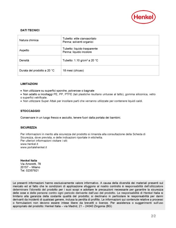 LOCTITE SUPER ATTAK PLASTICA 2G+4ML - immagine 3