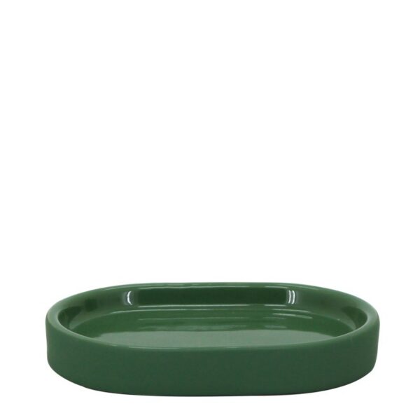 OLIVIA PORTASAPONE IN CERAMICA VERDE SCURO OLIVIA PORTASAPONE IN CERAMICA VERDE SCURO